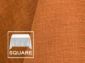 72" X 72" Square Premium Extreme Faux Burlap Tablecloth