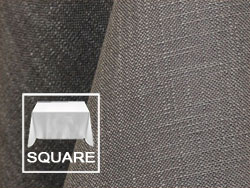 84" X 84" Square Premium Extreme Faux Burlap Tablecloth