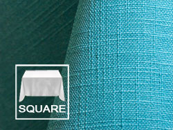 90" X 90" Square Premium Extreme Faux Burlap Tablecloth