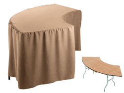 Premium Faux Burlap Serpentine Tablecloth (6030 Model)