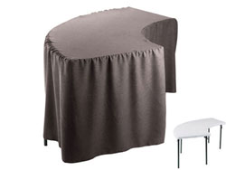 Premium Faux Burlap Serpentine Tablecloth (6630/3096 Model)