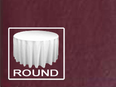 132" Round Premium Heavy Duty Vinyl Tablecloth