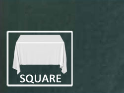 54" x 54" Square Premium Heavy Duty Vinyl Tablecloth