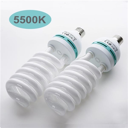 105 Watt Fluorescent Full Spectrum 5500K Daylight Balanced Light Bulb For Photography