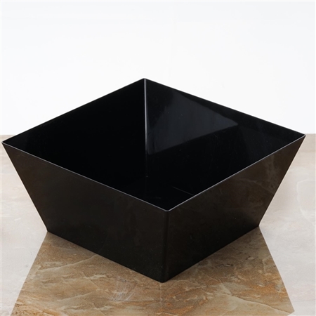 6 Pack - Black Innovative Square 42oz Disposable Bowl