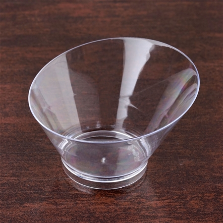 20 Pack - Clear Modern Round 7oz Disposable Dessert Bowl