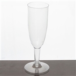 12 Pack - Clear 6oz Imperial Collection Disposable Champagne Glass
