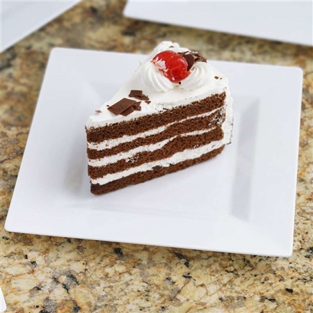 10 Pack - White 6.5" Square Disposable Plate - Sorrentine Collection