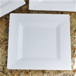 10 Pack - White 9.5" Square Disposable Plate - Sorrentine Collection