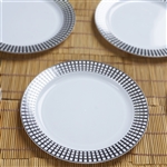 Raza Trade- Stamped Round Disposable Plates