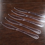 25 Pieces - Dapper Clear Plastic Knife - Chambury Plastics