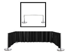 Premium Matt Satin Lamour Backdrop With 3" Top Pocket 72" W X 3FT Height