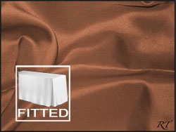5FT Premium Matt Satin Lamour Rectangular Fitted Tablecloth 30"x60"x29" with Inverted Pleates