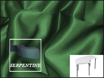 Premium Matt Satin Lamour Serpentine Tablecloth (6630/3096 Model)
