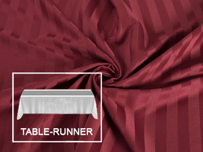 13" x 108" Polyester Stripe Runners - (4 PER PACK)