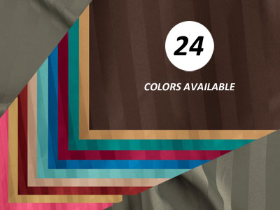 20" x 20" Polyester Stripe Napkin Sample Kit