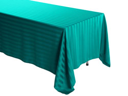 72" x 120" Rectangular Polyester Stripe Tablecloth