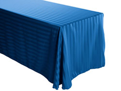 90" x 156" Rectangular Polyester Stripe Tablecloth