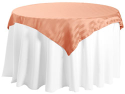 45" x 45" Square Polyester Stripe Tablecloth