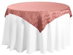 54" x 54" Square Polyester Stripe Tablecloth