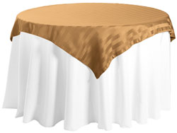 60" x 60" Square Polyester Stripe Tablecloth