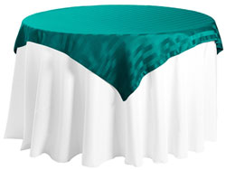 72" x 72" Square Polyester Stripe Tablecloth