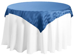 84" x 84" Square Polyester Stripe Tablecloth