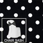 Rental Premium Polka Dot 7”x108” Chair Sash