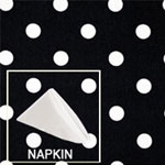Rental Premium Polka Dot Dinner Napkin 20”x20”