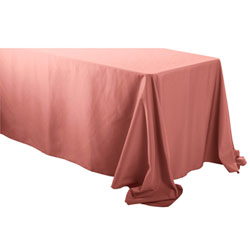 90"x108" Rectangular Polyester tablecloths with Rounded corners