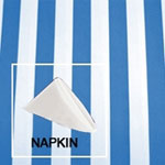 Rental Premium Stripe 20”x20” Dinner Napkin