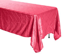 72" x 120" Rectangular Premium Pintuck Tablecloth