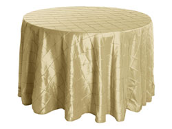 108" Round Premium Pintuck Tablecloth