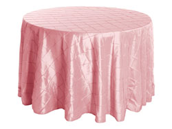 120" Round Premium Pintuck Tablecloth