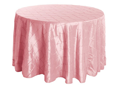 120" Round Premium Pintuck Tablecloth