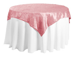 54" x 54" Square Premium Pintuck Tablecloth