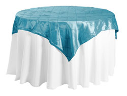 60" x 60" Square Premium Pintuck Tablecloth