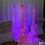 57" Color Changing LED Eiffel Tower Party Columns - 1PCS