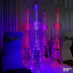 59" 150 LED Oriental Pearl Tower Wedding Aisle Prop Columns - 1PCS