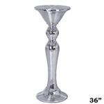 35” Silver Floor Vase Wedding Aisle Prop Party Columns
