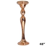 48" Rose Gold Mirror Floor Vase Wedding Party Columns