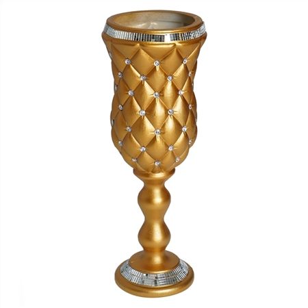 24" Crystal Studded French Decorative Party Floral Plant Stand Pot - Pack of 6
