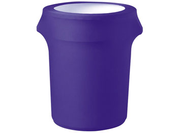 Premium Spandex Garbage Pail Cover - Medium / 44 Gallon