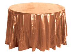 108" Premium Tissue Lame Round Tablecloth