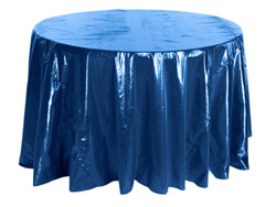 132" Premium Tissue Lame Round Tablecloth