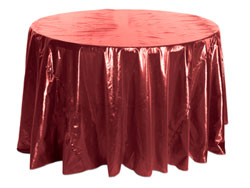 72" Premium Tissue Lame Round Tablecloth