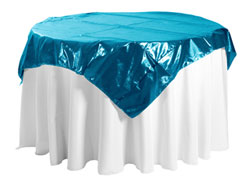 50" X 50" Premium Tissue Lame Square Tablecloth