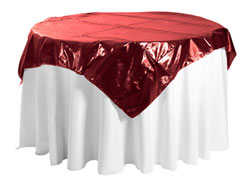 72" X 72" Premium Tissue Lame Square Tablecloth