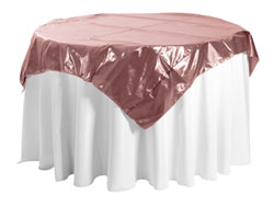 84" X 84" Premium Tissue Lame Square Tablecloth