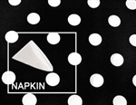 Premium Polka Dot Luncheon Napkin 17”x17” – 1 Dozen